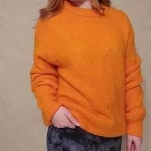 H&M bright orange oversize sweater